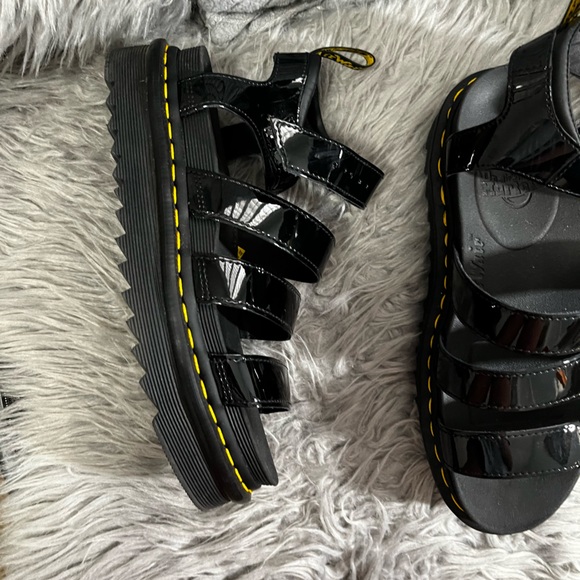 Dr. Martens Shoes - Doc Martens Blaire Patent Leather Sandals Size 8 US  39 EU